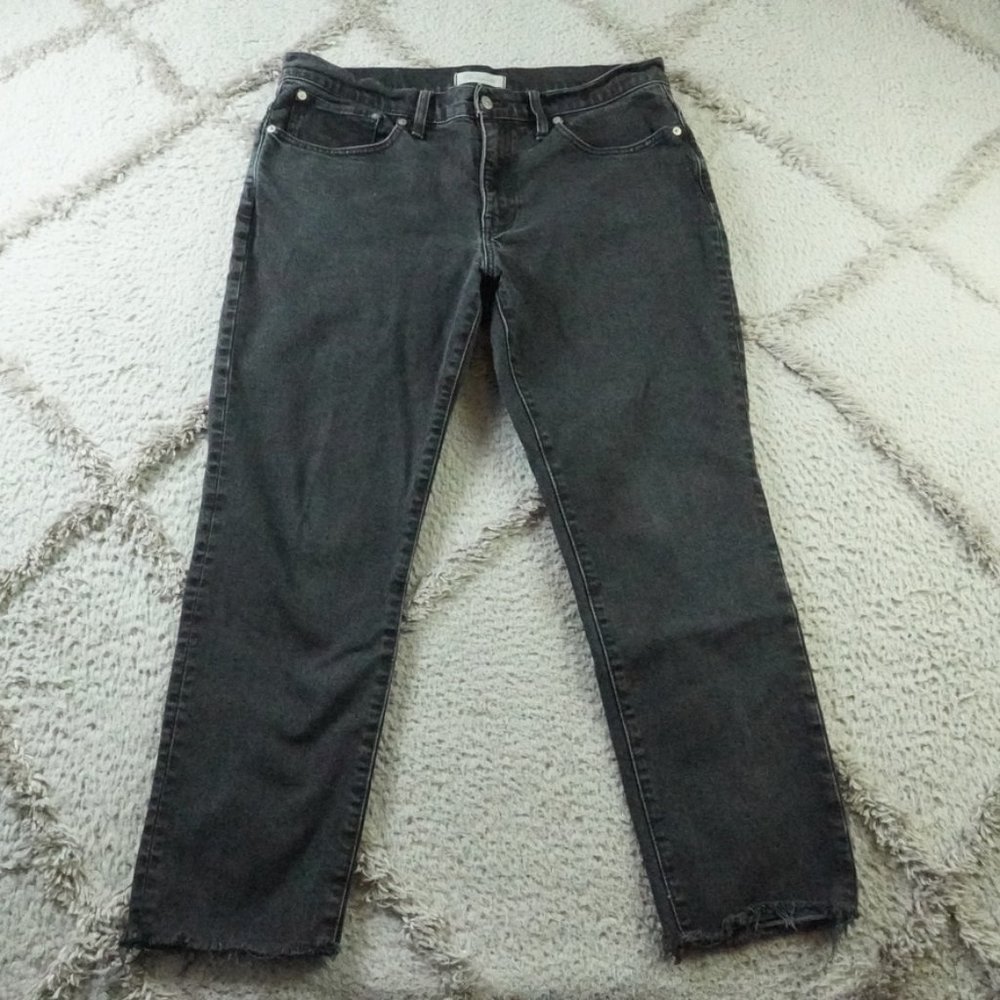 Madewell Women's Straight Leg Jeans - Dark Gray